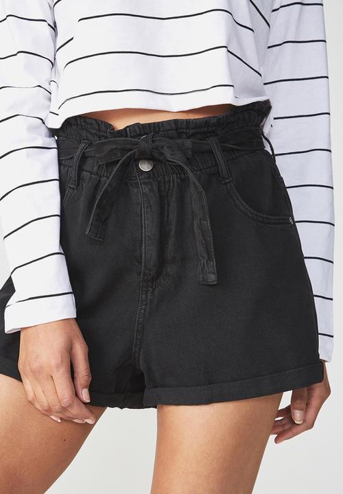 cotton paperbag shorts