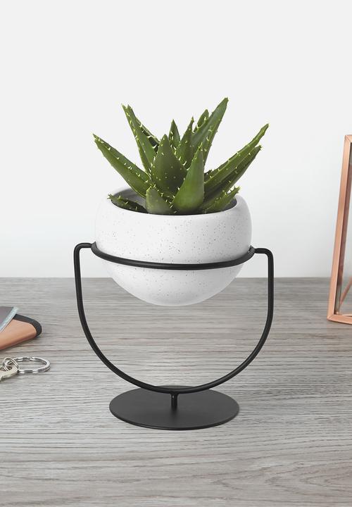 Umbra - Nesta planter - black & white