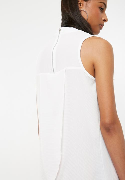 Superbalist - Turtle neck blouse with wrap back - cream