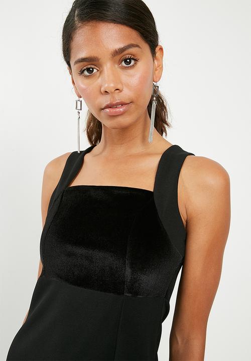 Superbalist - Scuba maxi with high slit - black 