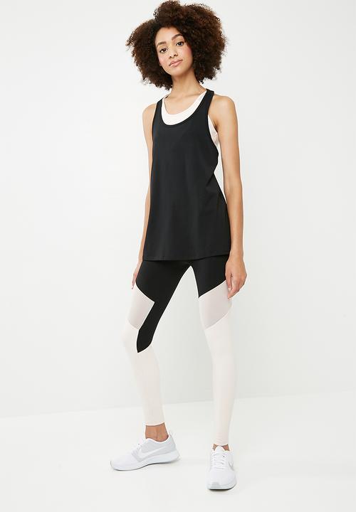dailyfriday - Y back contrast vest - black 