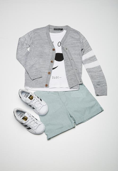 Superbalist - Two stripe cardi - grey 