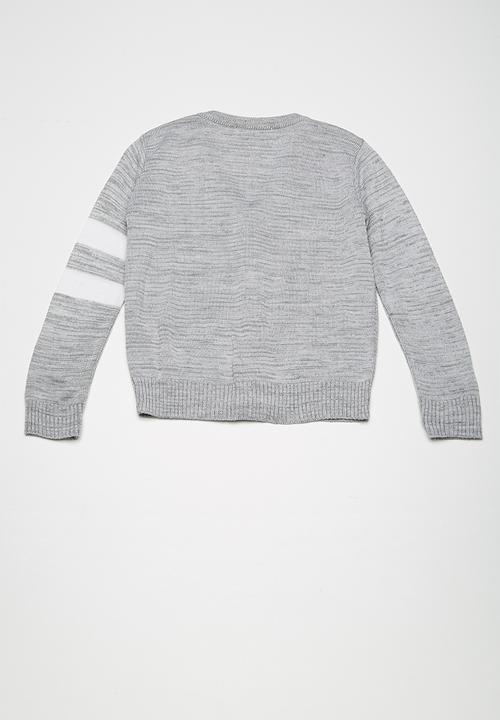 Superbalist - Two stripe cardi - grey 