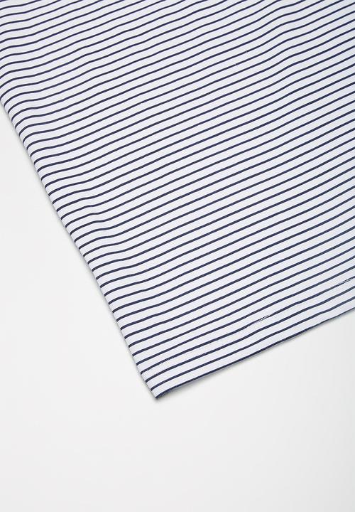 Superbalist - Kids boys stripe print tee - navy & white