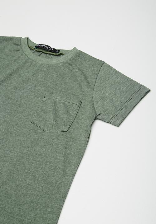 Superbalist - Kids boys crew neck with pocket - green 