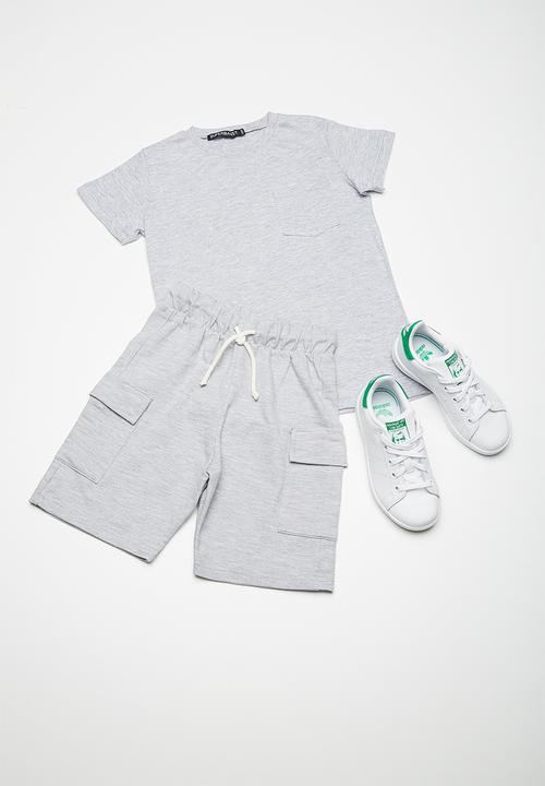 Superbalist - Kids boys crew neck with pocket - grey 