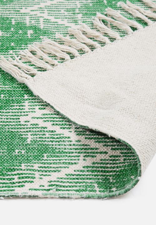 Sixth Floor - Atzi woven runner - green