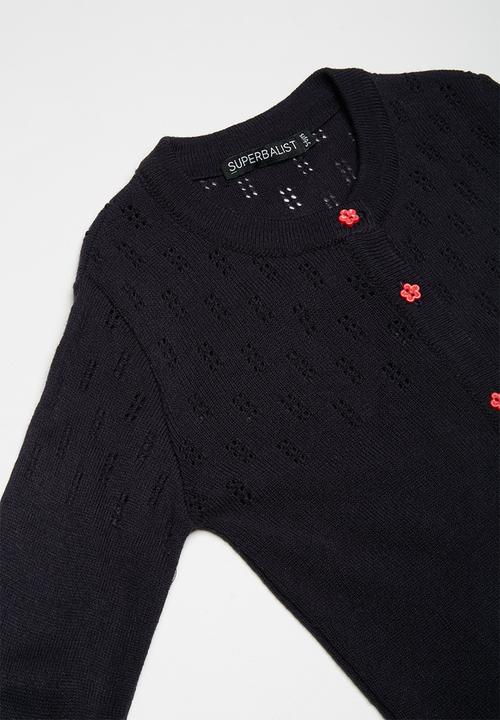 Superbalist - Rainbow button cardigan - navy