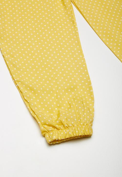 Superbalist - Kids girls harem pants - yellow & white 