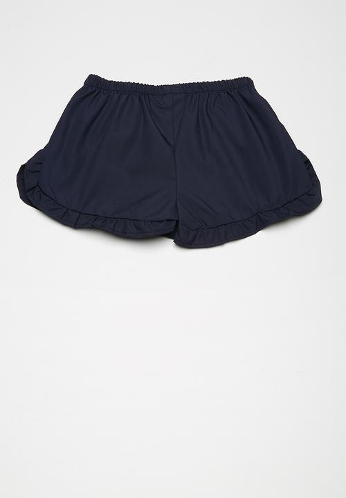 Superbalist - Frill detail shorts - navy 