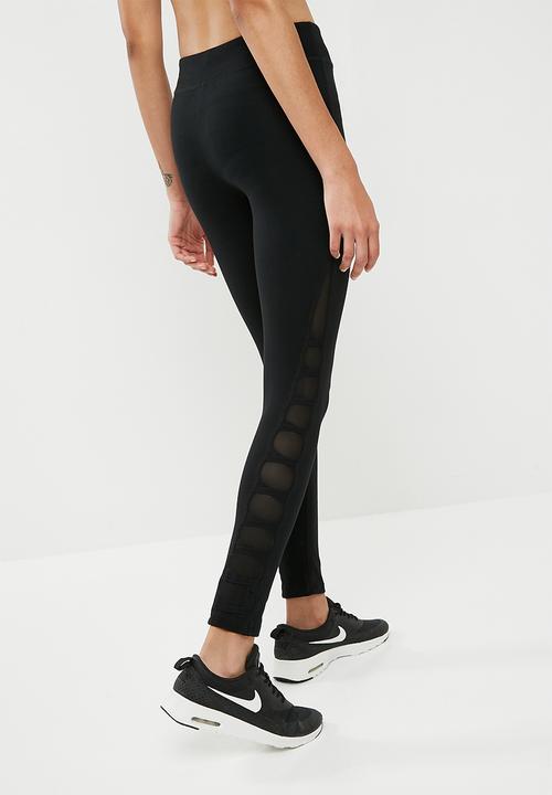 dailyfriday - Side lace leggings - black 