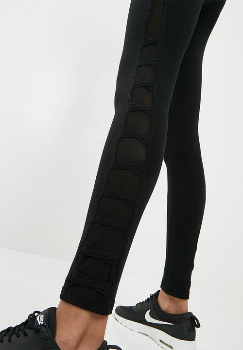 dailyfriday - Side lace leggings - black 
