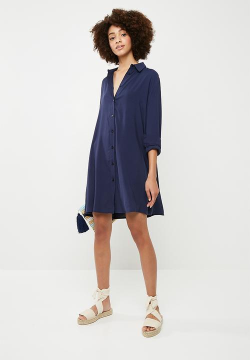 Superbalist - Button down shirt dress - navy 