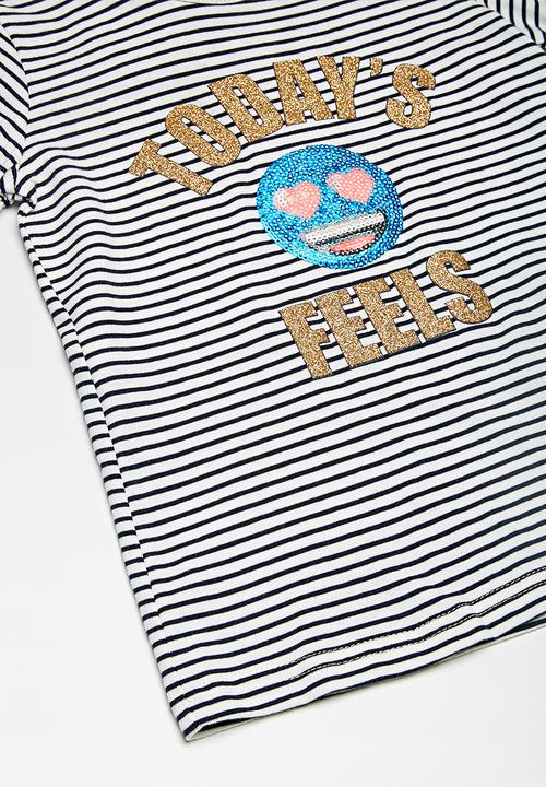 Cotton On - License ginger tee - black & white 