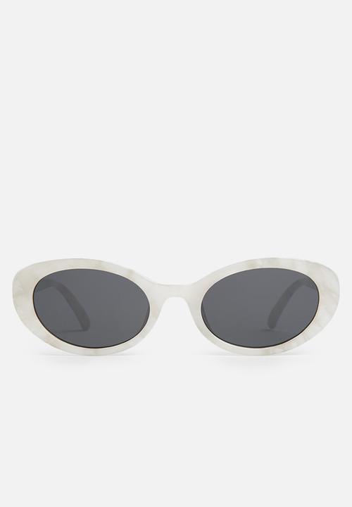 white retro sunglasses