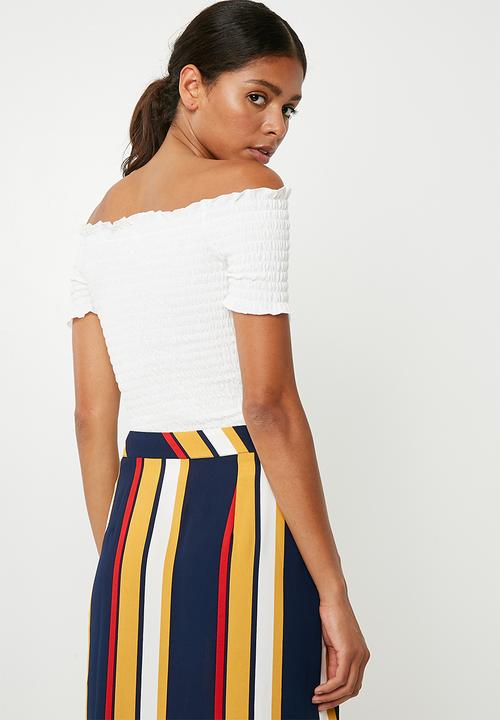 Jacqueline de Yong - Cissel smock top - white 