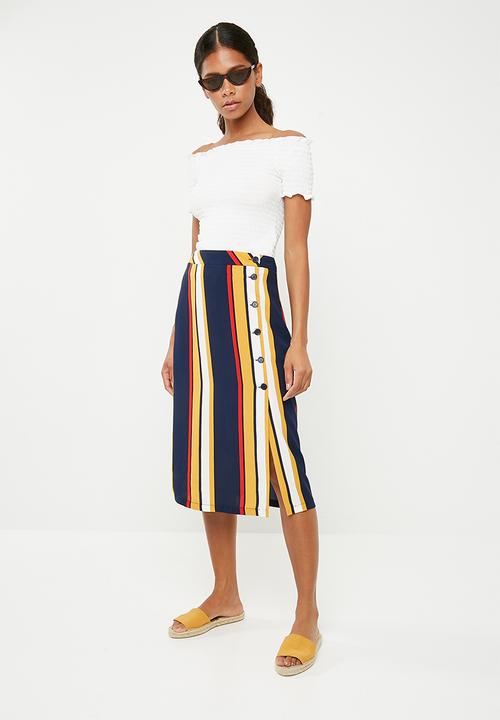 Superbalist - Button up pencil skirt - multi 