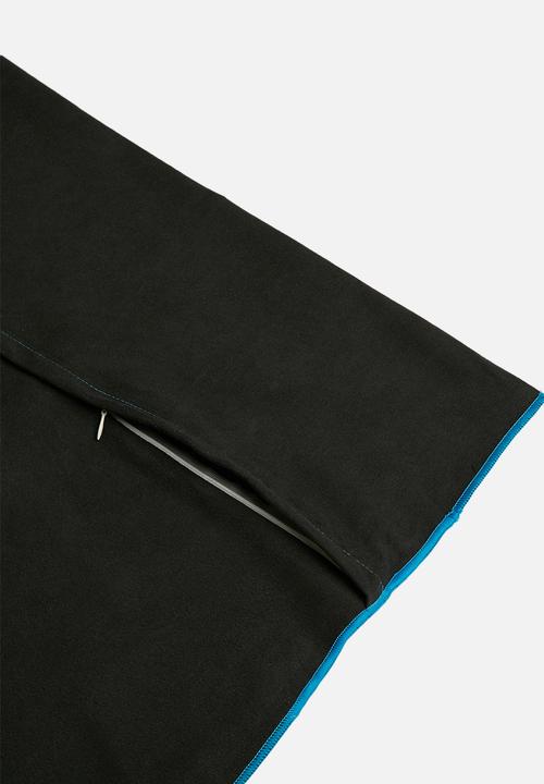 Bobums - Yoga and gym towel set - gun metal & blue