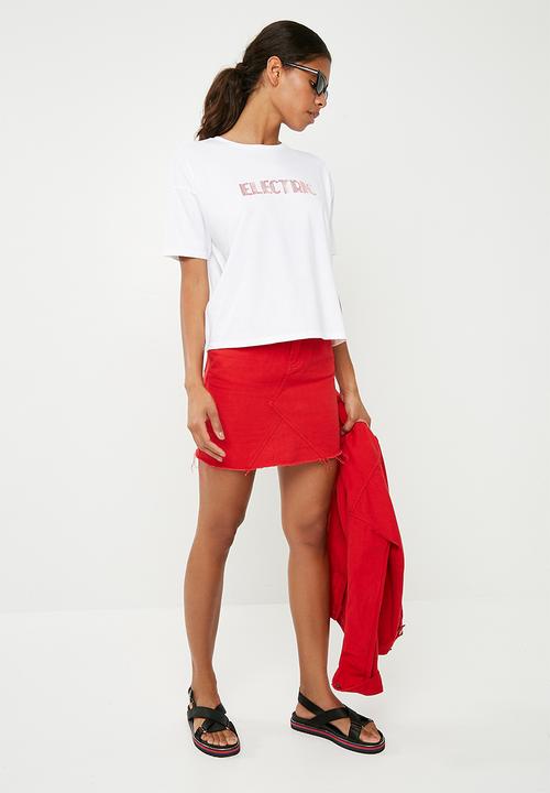 Superbalist - Electric graphic tee - white 
