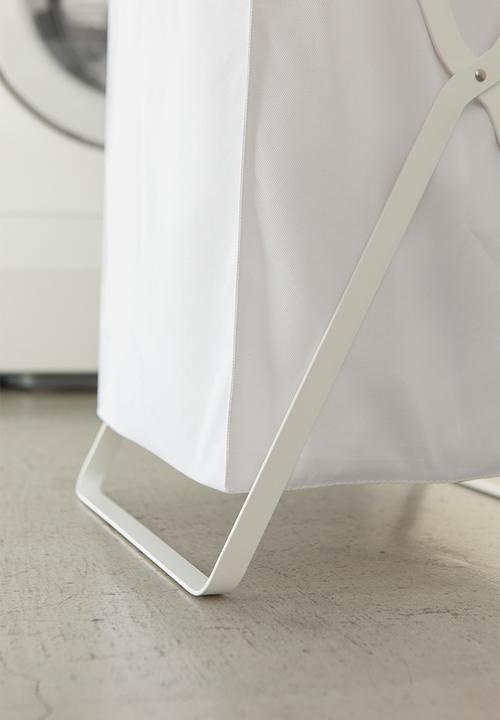 Yamazaki - Tower laundry basket - white