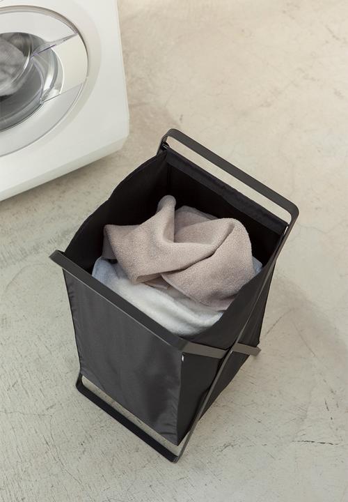 Yamazaki - Tower laundry basket - black