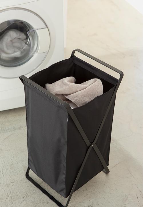 Yamazaki - Tower laundry basket - black