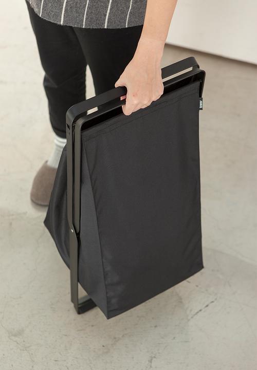 Yamazaki - Tower laundry basket - black