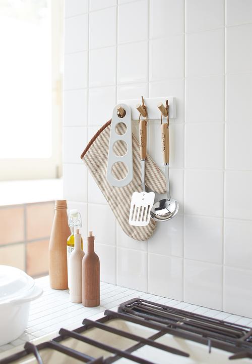 Yamazaki - Tosca magnetic kitchen tool hook - white