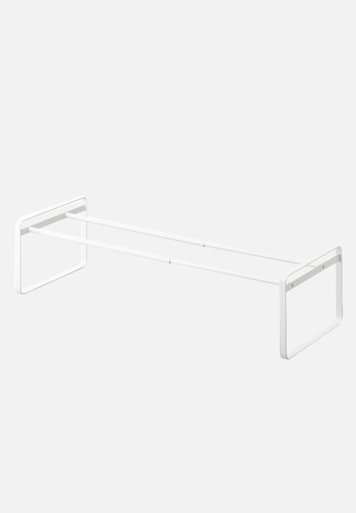 Yamazaki -  Expandable 3 tier shoe rack - white