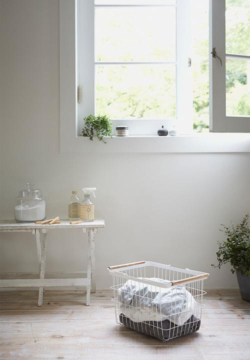 Yamazaki - Tosca laundry basket medium - white