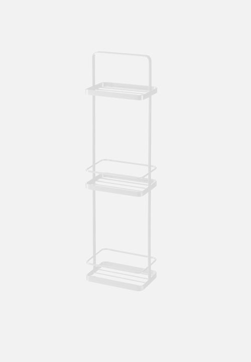 Yamazaki - Tower bath rack 3 shelf slim - white
