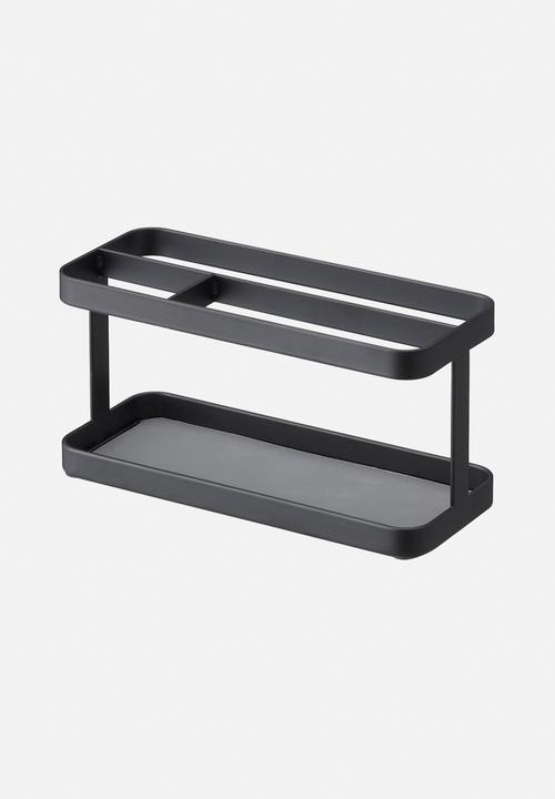 Yamazaki - Tower tablet & remote control rack - black