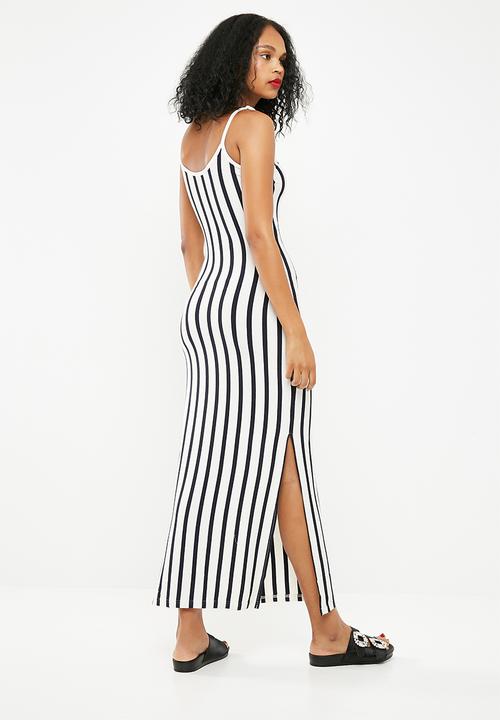 Jacqueline de Yong - Cass maxi dress - white & navy