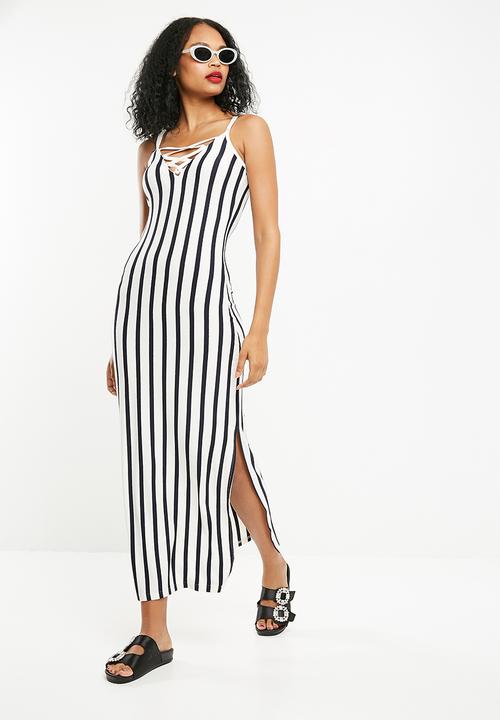 cass stripe maxi dress