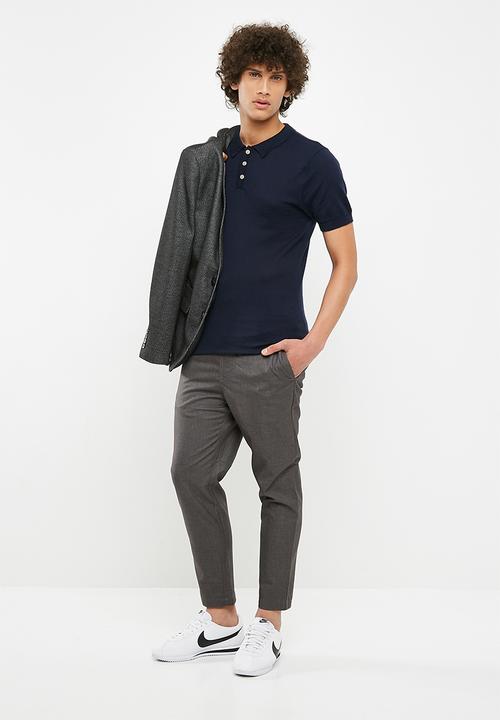 Bellfield - Knit polo - navy 