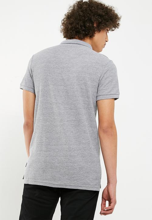 Bellfield - Waffle polo - grey 
