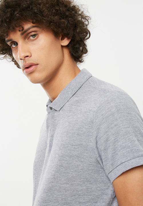 Bellfield - Waffle polo - grey 