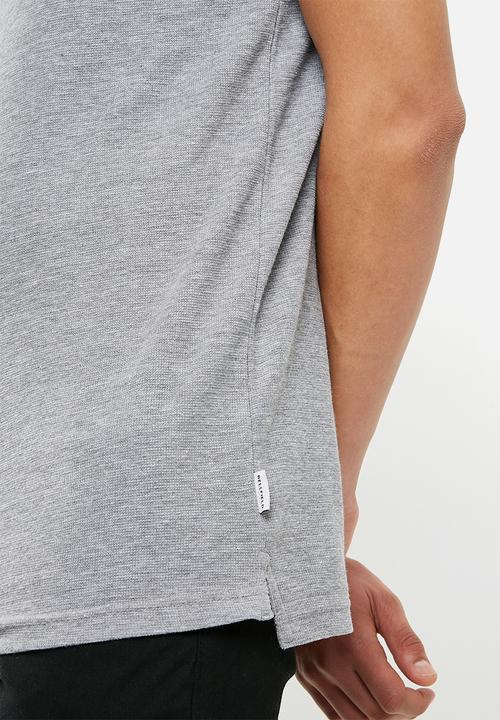 Bellfield - Waffle polo - grey 