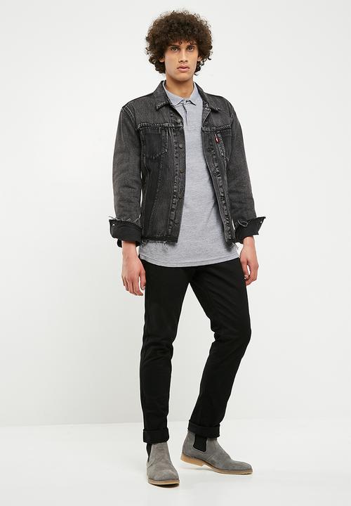 Bellfield - Waffle polo - grey 