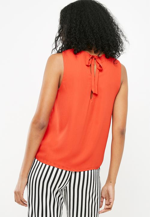 Jacqueline de Yong - Nynne layer sleeveless top - red