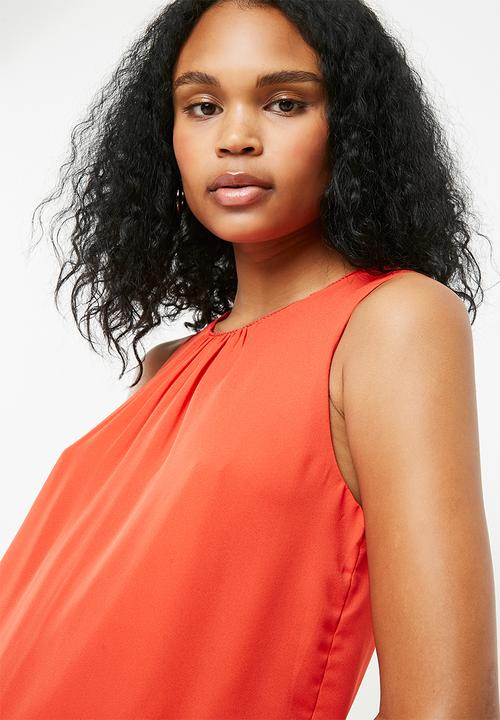 Jacqueline de Yong - Nynne layer sleeveless top - red