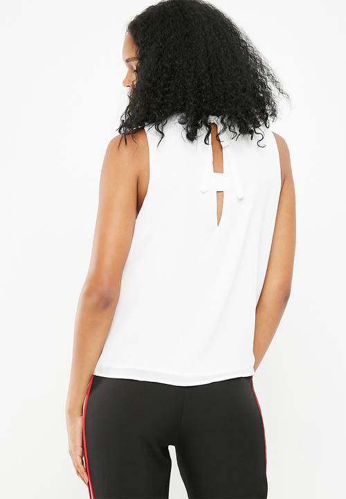 Jacqueline de Yong - Nynne layer sleeveless top -  white