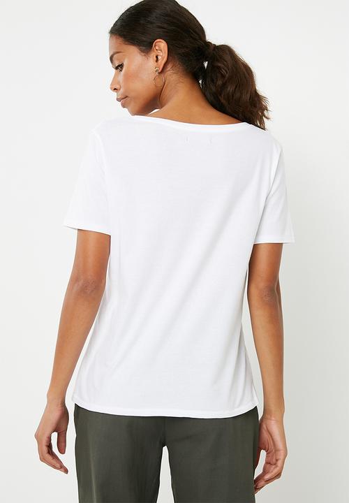 Superbalist - Boyfriend tee 2 pack - white & pink 