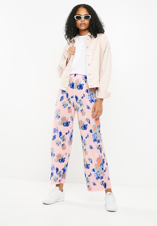 Jacqueline de Yong - Cita pants - pink & blue