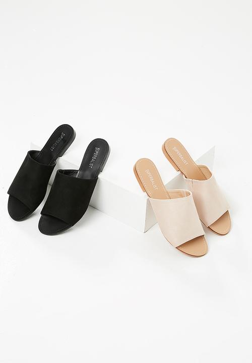 Superbalist - Isabella flat mule - black 