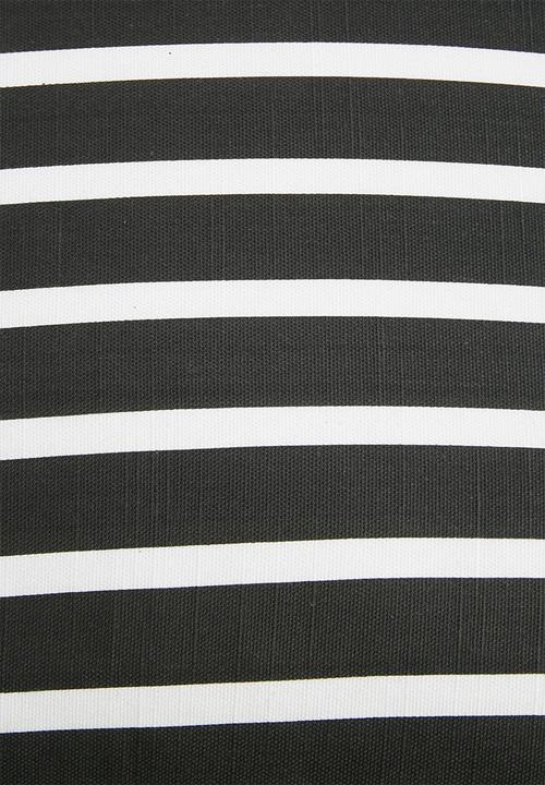 Sixth Floor - Outdoor floor cushion - b&w stripe