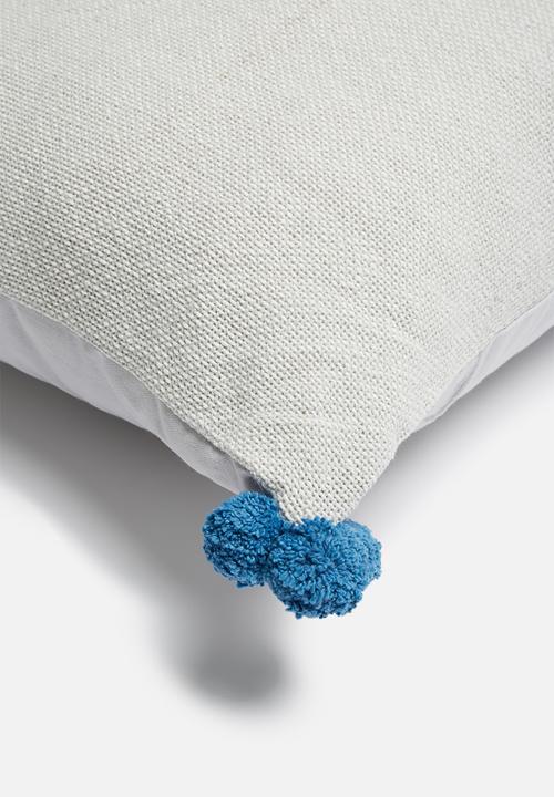 Sixth Floor - Cosmo cushion cover - grey & blue