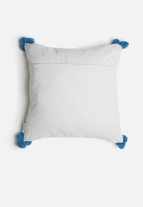 Sixth Floor - Cosmo cushion cover - grey & blue