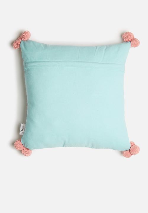 Sixth Floor - Cosmo cushion cover - blue & pink