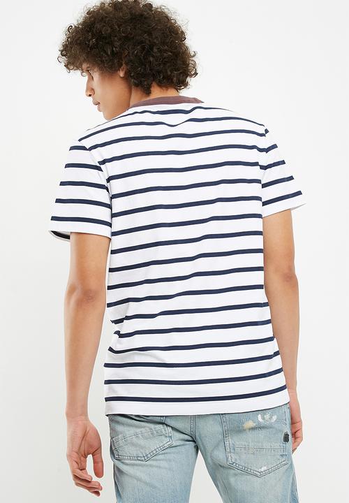 G-STAR - Sartho stripe tee - navy & white